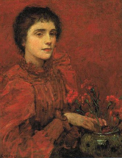 Charles W. Bartlett Study in Red oil painting picture